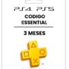 PSN PLUS 3 MESES ESSENCIAL CODIGO PARA CANJEAR ( USA )