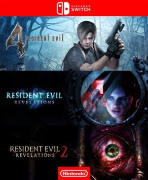 3 JUEGOS EN 1 RESIDENT EVIL REVELATIONS + RESIDENT EVIL REVELATIONS 2 + RESIDENT EVIL 4 NINTENDO