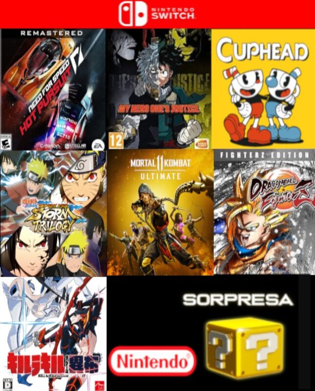 Pack 9 Juegos En 1 Nintendo Switch Juegos Digitales Ecuador 