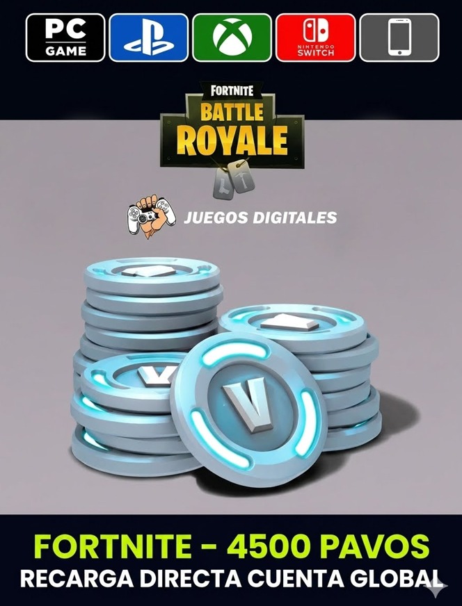 Fortnite 4500 Pavos gamashop Fortnite 4500 Pavos gamashop