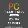 PC GAME PASS ULTIMATE SUSCRIPCIÓN DE 12 MESES CUENTA 1 PC Game Pass 12 Meses