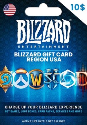BATTLE NET GIFT CARD 10$ BLIZZARD USA