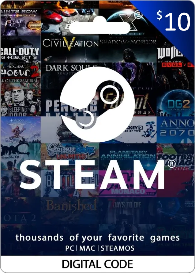 STEAM 10 USD STEAM 10 USD