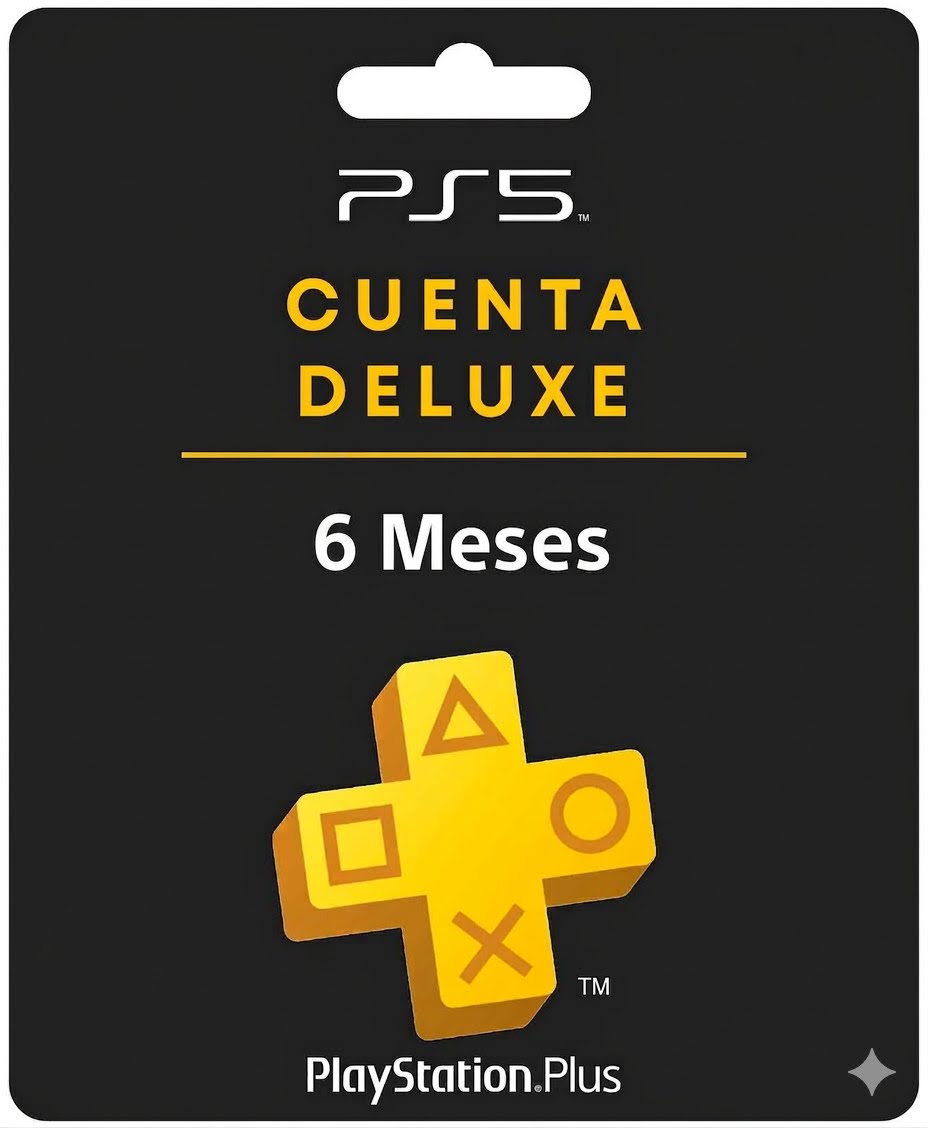 PSN PLUS DELUXE 6 MESES CUENTA PRINCIPAL PS5 PSN PLUS DELUXE 6 MESES CUENTA PRINCIPAL PS5