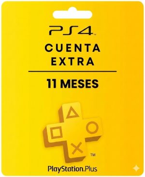 PSN PLUS EXTRA 11 MESES CUENTA PRINCIPAL PARA PS4